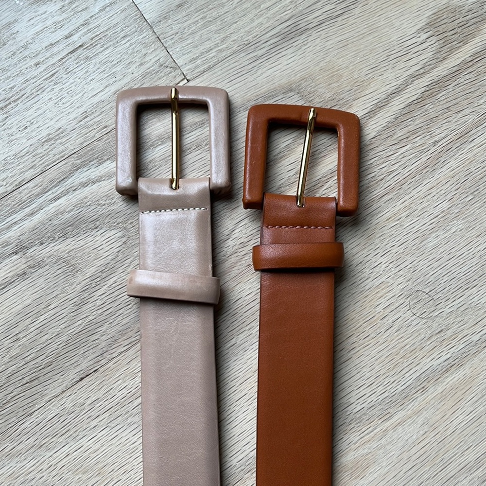 W Kleinberg Belts - Semi Matte Calf’s Belt.  Large.  Excellent Condition